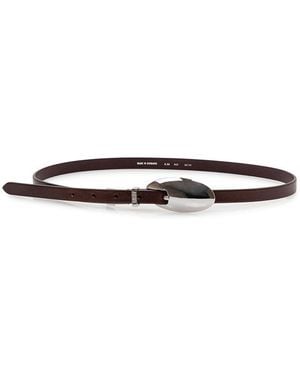 DIESEL Logo Buckle Belt - White