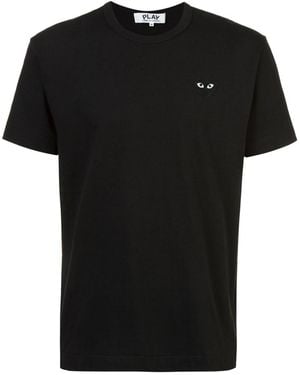 Comme des Garçons Crewneck Heart Logo T-Shirt - Black