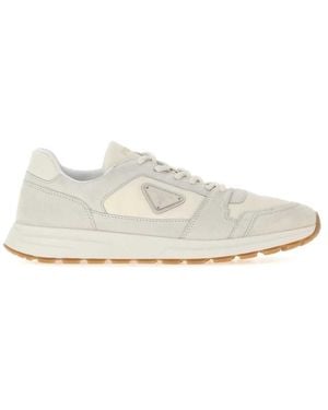 Prada Color Block Sneakers - White