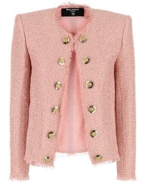 Balmain Tweed Blazer - Pink