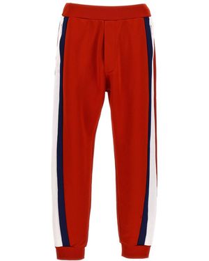 DSquared² Stripped Track Pants - Red