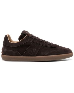 スニーカー Tod'S Tod S Smooth Leather And Suede Sneakers Man MULTICOLOUR Tod's Tabs Sneakers in Smooth Leather and