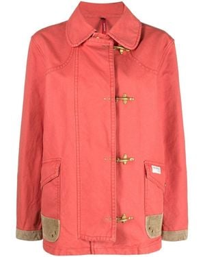 Fay Hook Jacket With Pockets - Pink