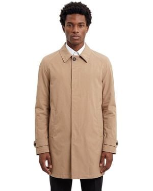 Corneliani Solid Trench Coat - Natural