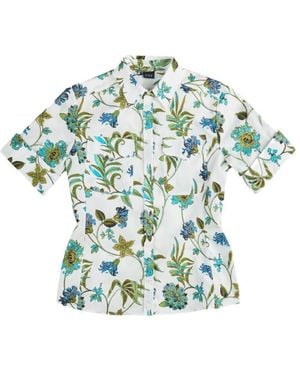 Fay Printed Cotton Shirt - Green