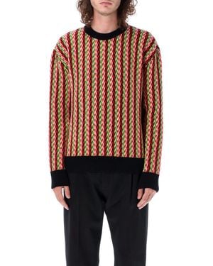Lanvin Chevron Motif Sweater - Blue