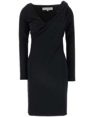 JW Anderson Stretch Polyester Blend Dress - Black