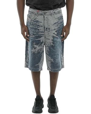 DIESEL Abstract Bermuda Shorts - Blue