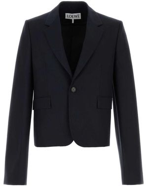 Loewe Midnight Wool Blazer - Blue