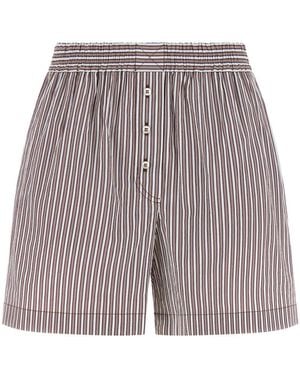 Brunello Cucinelli 'Pyjama' Shorts - Gray