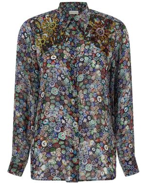 Dries Van Noten 'Glass Kaleidoscope' Shirt - Grey