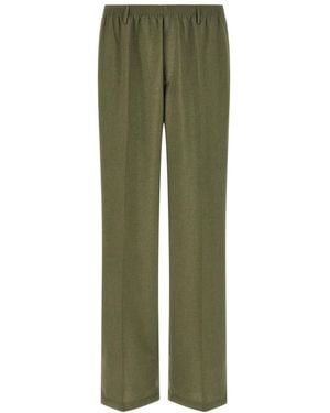 Cellar Door Straight Elasticated Pants - Green