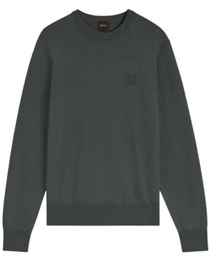 BOSS Logo Sweater - Green