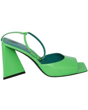 The Attico Piper Heels - Green