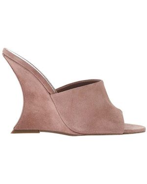 Paris Texas Suede Wedges - Pink