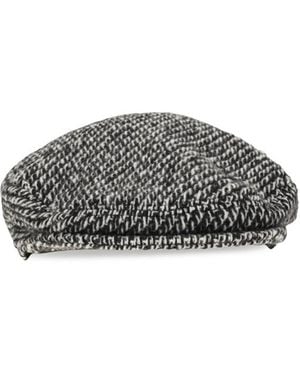 Dolce & Gabbana Heritage Textured Beret Hat - Gray
