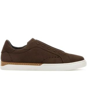 Fendi Slip On Sneakers - Brown