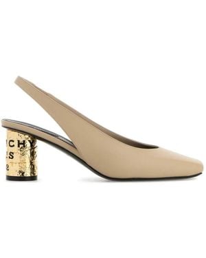 Givenchy Leather Tape Pumps - Natural