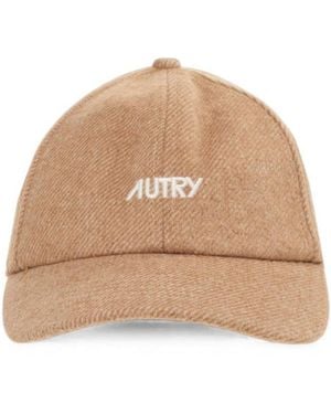 Autry Light Logo Baseball Cap - Natural
