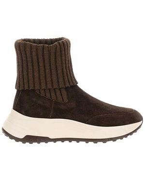 Hogan Slip-On H669 Boots - Brown