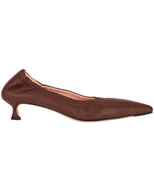 LA ROSE Slip On Pumps - Brown