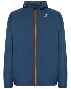 K-Way Logo Hood Jacket - Blue