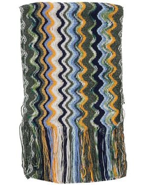 Missoni Chevron Scarf - Blue