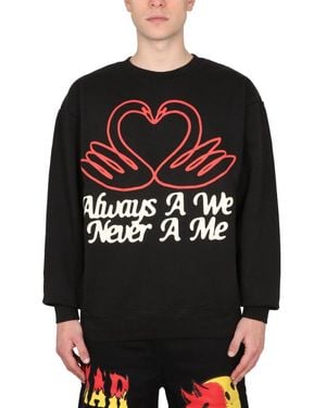 Market Graphic Crew-Neck Sweatshirt - Black