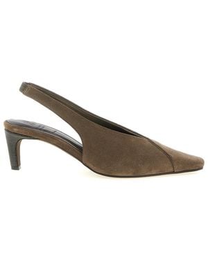Brunello Cucinelli 'City' Slingback - Brown