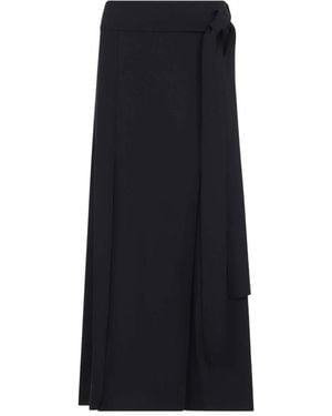 Studio Nicholson Pleated Midi Skirt - Black