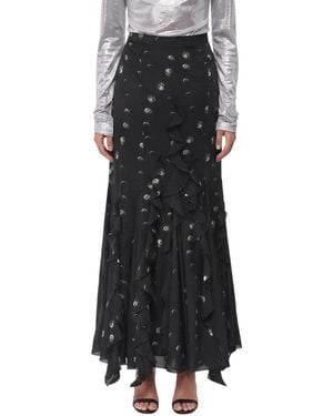 Off-White c/o Virgil Abloh Printed Calf Length Skirt - Black