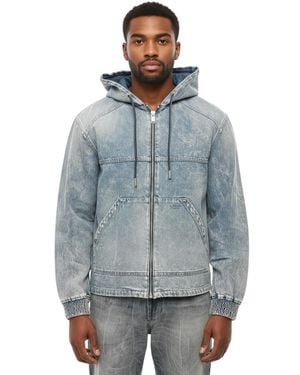 1989 STUDIO Zip Up Hood Jacket - Blue