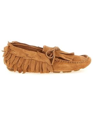 Alberta Ferretti Fringe Loafer - Brown