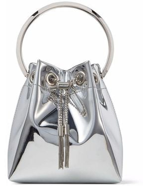 Jimmy Choo Bon Bon Mini Bucket Bag - Grey
