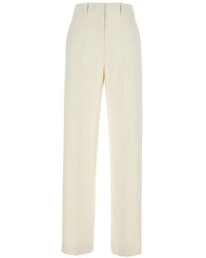 Theory Pants With Belt Loops - White