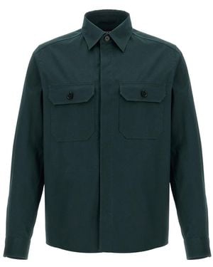 ZEGNA Premium Cotton Overshirt - Green