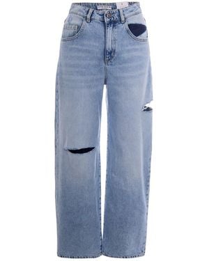 ICON DENIM Loose Mid Rise Jeans - Blue