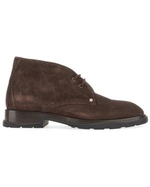 McQueen Suede Boots - Brown