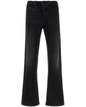 Gucci Flared Mid Rise Jeans - Black