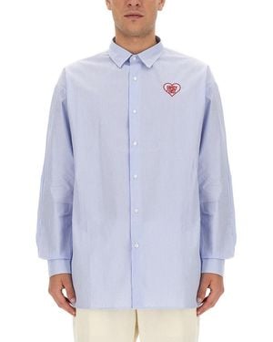 FAMILY FIRST Light Stripes Shirt - Blue