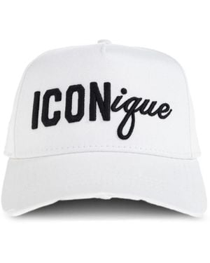 DSquared² Iconique Logo Baseball Hat - White