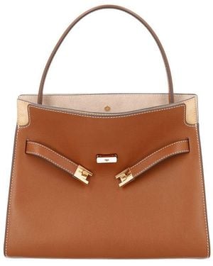 Tory Burch Lee Radziwill Small Satchel - Brown