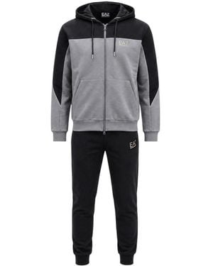 EA7 Cotton Regular Tracksuit - Black