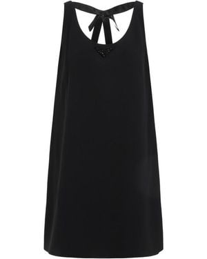 Prada Acetate Midi Dress - Black
