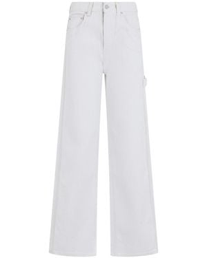 Haikure Loose Mid Rise Jeans - White