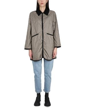 Lavenham Quilted Shirt Collar Jacket - Gray