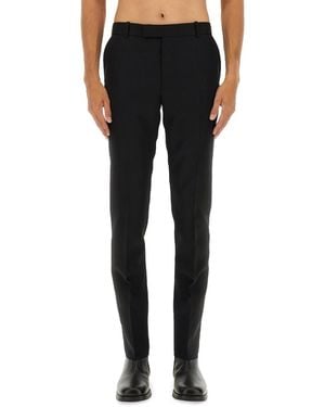 McQueen Flat Front Pants - Black