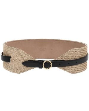 Alaïa Braided Casual Belt - Brown