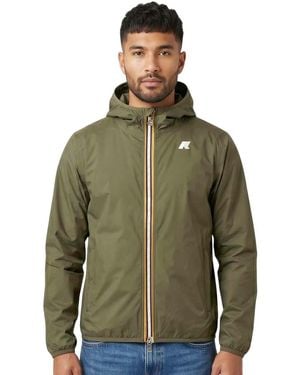 K-Way Logo Hood Jacket - Green
