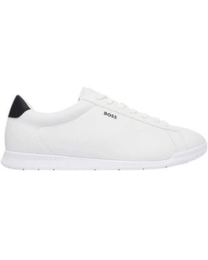 BOSS Lace-Up Sneakers - White